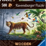 Wooden puzzle Tiger in the Jungle 500 pieces RAVENSBURGER
