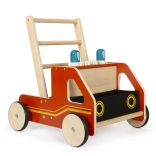 SMALL FOOT Wooden Firefighter Walker
