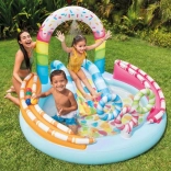 Inflatable Candy Play Center with Slide and Water Sprayer
