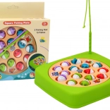 Fishing Game with 2 Rods, 15 Fish, Green