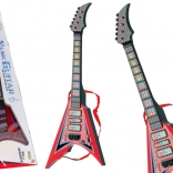 Chitarra elettrica per bambini con effetti e melodie – rossa