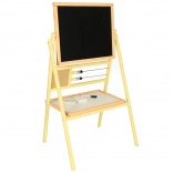 Children's Wooden Magnetic Chalkboard with Abacus