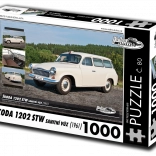 Retro Cars Puzzle Škoda 1202 STW ambulance 1000 pieces