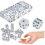 Set of Classic Dice 1–6, White, 100 pcs