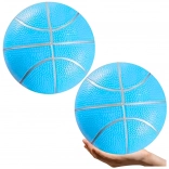 Pastel blue lightweight rubber beach ball 20 cm