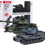 Remote-Controlled T‑34 vs Tiger Tanks, 1:28 Scale – Battle Set 2.4 GHz