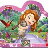 Outline Puzzle Sophie and Animals, 25 pieces