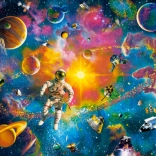 Puzzle 200 pieces Man in Space