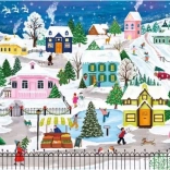 Puzzle Snowy City 1000 Pieces