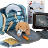 small foot pluchen konijntje met dierenartskit