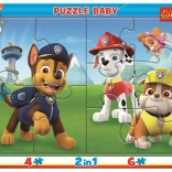 Baby Puzzle Happy PAW Patrol 2-in-1, 10 pieces