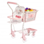 kids' shopping cart 2-in-1 with fruit koala
