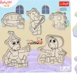 Houten puzzel Bobaski i Miś – 5 stukjes