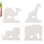 Supports pour Perles à Repasser Animaux – Éléphant, Girafe, Lion et Chameau