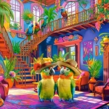 Puzzle 200 Parrots in Paradise