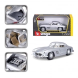 Bburago 1:24 Mercedes Benz 300SL zilver 18-22023