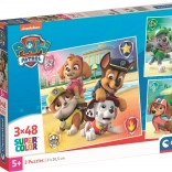 CLEMENTONI Puzzle Paw Patrol 3x48 pieces