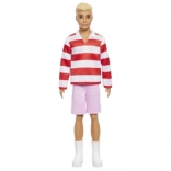 Barbie Ken Model – red‑white stripes