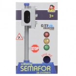 Traffic light with signs for kids 24 × 14 cm with light effects