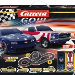 Carrera GO Street Legends Slot Car Track 1:43 with Loop and American Muscle Cars