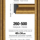 Golden puzzle frame 48 × 34 cm ART PUZZLE without glass