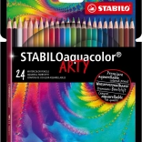 Set of Watercolor Pencils Stabilo Aquacolor Arty 24 pcs