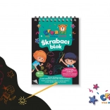 Feuilles de notes à gratter colorées 10×14 cm, 10 pcs