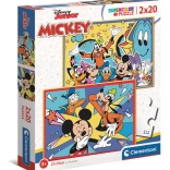 Clementoni puzzle Mickey and friends 2x20 pieces