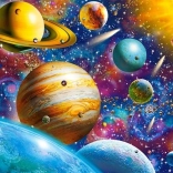 Puzzle 100 Pieces Solar System Odyssey