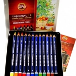 Koh-I-Noor Triangular Pencils Triocolor 12 pcs