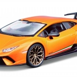 Metalen model BBURAGO 1:24 LAMBORGHINI Huracán Performante oranje