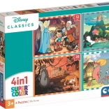 Puzzle 4in1 Super Color Disney Classic
