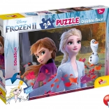 Frozen double-sided puzzle 24 pieces to color