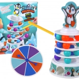 Dexterity game Penguin – marbles, slide and tower