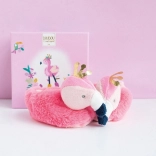 Coffret cadeau chaussons bébé flamant rose 0–6 mois