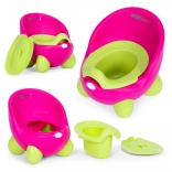 Children's Potty ECOTOYS pink-green with non-slip feet
