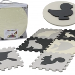Soft Contrast Educational Foam Mat EVA Gray 28 Pieces