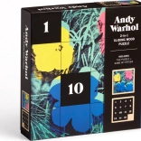 Sliding Wooden Puzzle Andy Warhol: Flowers 2in1