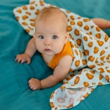 Tommy Lise mousseline luiers Blue Leopard set 2 stuks