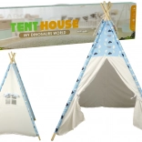Kids’ teepee with cloud motif, waterproof tent for room and garden