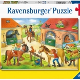 Ravensburger puzzle Farm Holidays with Horses 2×12 pieces