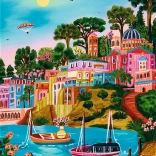 TREFL Premium Plus Puzzle – The Art of Colour: Syros, Greece, 1000 Pieces