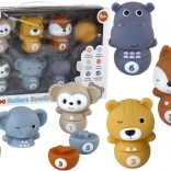 kręgle ze zwierzątkami dla maluchów – interaktywna zabawa z piłką