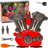 Children's Build-and-Take-Apart Engine with Light and Sound