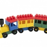 LORI Construction Set train with 2 carriages, plastic