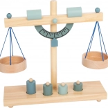 Holz-Schalenwaage für Kinder grau-blau