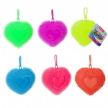 Anti-stress silicone heart pendant 11 cm