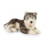 Plyšový pes husky ležící 60 cm ECO‑FRIENDLY od RAPPA