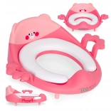 Children's Toilet Seat with Handles and Soft Padding, Pink, EcoToys