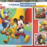 Educa puzzle Mickey and Friends 4in1